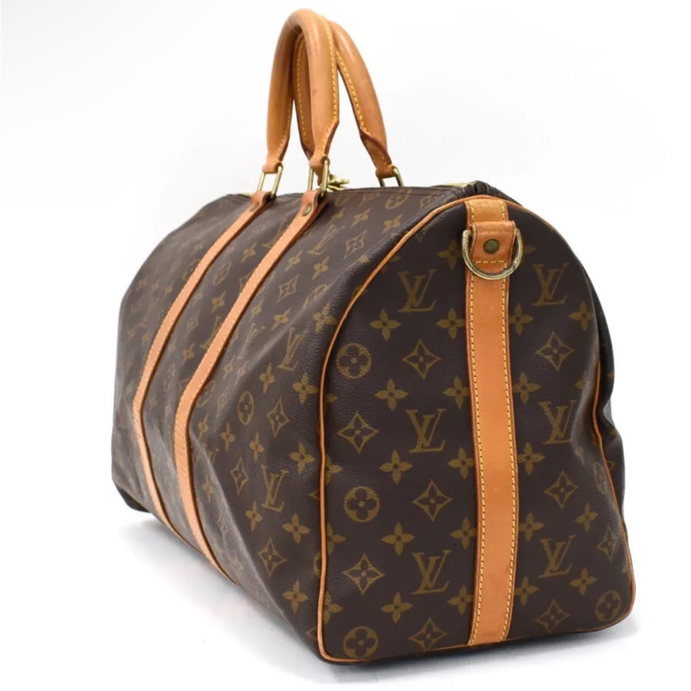 Authentic Louis Vuitton Monogram Keepall Bandouli… - image 4
